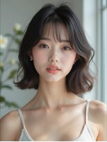 モードケイズ 調布店(MODE K's)&nbsp;タッセルボブ_調布韓国ヘアブリーチなしカラー透明感レイヤー