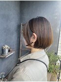 ナチュラルボブ/耳かけスタイル／お手入れ簡単/20代/30代/40代