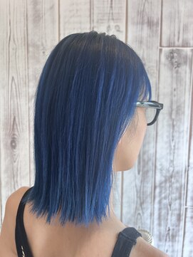 オウルヘア(OWL hair) ボブ×ウルトラマリンカラー