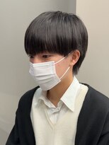 エルマーク 茨木(L-MARK)&nbsp;黒髪マッシュナチュラルマッシュメンズヘア韓国ツーブロック