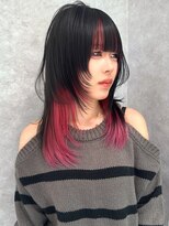 ロンド ジュルード 名古屋(Lond jeloud) レイヤーウルフでお洒落アップ レイヤー インナーカラー