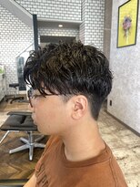 ステレオ ヘアデザイン 安城店(STEREO HAIR DESIGN)&nbsp;シャドウパーマ×ゆるめセンターパート（7月）