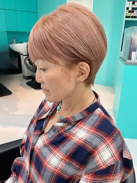 ユー イケブクロ(u Ikebukuro) 大人ショート/ショートボブ/まるみショート/ピンクベージュ