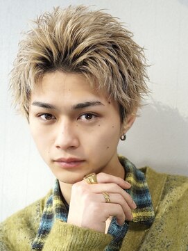 アイトーキョーリタ 渋谷(AI TOKYO Rita) バーガンディアクティブショートハイトーンスパイキー