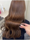 【ブリーチなしでも透明感♪】透け感ベージュ
