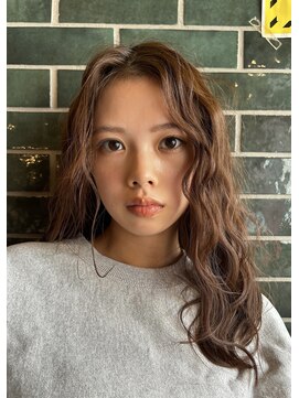 キーゴ 博多(KY-GO.) 可愛い　ロングパーマ×ブラウン