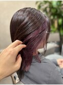 【暗髪×インナーカラー】品よく遊ぶ大人の色気ディープパープル