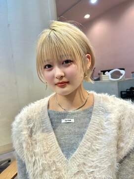 ナンバー 六本松(Number) レイヤーボブ/ミルクティーベージュ