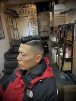 グッドラックバーバーハナレ 吉祥寺 7:3ハードパートスキンフェード<理容室>【吉祥寺/吉祥寺フェード