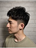ビジネスツーブロックパーマ