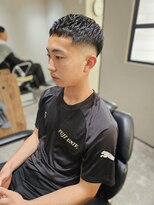宮川理髪店&nbsp;アイロンパーマ×スキンフェードクロップスタイル