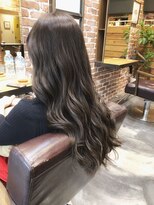 チョビー(Chobii)&nbsp;25デジタルパーマ/デザインカラー/無造作カール/ロングヘア/栗原