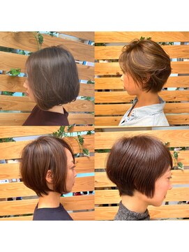 ピッカヘアーデザイン(PICKA hair-design) 半年間の前下がりショートスタイル☆です