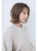 大人可愛いくせ毛風ルーズな小顔外ハネボブZ川口20代30代40代