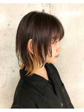 レンク(LENC) ウルフヘア×インナーカラー