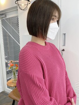 イコ 表参道原宿(ico) ミニボブ イルミナカラー オリーブベージュ 髪質改善