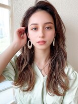 アフロート エル 大阪(AFLOAT L)&nbsp;前髪パーマ/グレーベージュ/大人フェミニン/小顔補正/シースルー