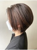 ショートボブ/前下がり/大人ショート