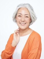 えがお美容室&nbsp;【えがお美容室】60代の方に◎ヘアセットが簡単 ひし形ボブ