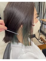 イキプラスディードットログ 大和八木駅前店(ikii+D.Log) イヤリングカラー グリーン 切りっぱなし