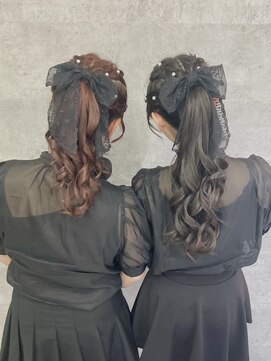 オズ 梅田店(OZ) ポニーテール×でかリボン♪ヘアアレンジ