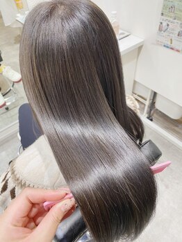 【カット+イルミナカラー+オージュアTR \6980】髪質改善が大人気♪美髪になれるサロン《eNN》で艶髪に。