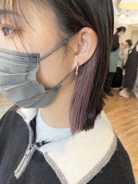 ヴァネッサ VANESSA 【明石】インナーカラー×ピンクパープル