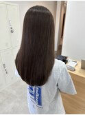 縮毛矯正【透明感ブラウンベージュ】