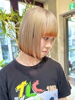 ヲタク(wotaku.)&nbsp;ハイトーンカラーデザインカラー裾カラーダブルカラーミニボブ