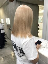 ダブルカラーブロンドベージュカラーケアブリーチハイトーン韓国