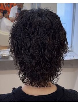 ビカム 名駅(become) 【波巻きウルフ】メンズパーマクビれ絶壁解消ミディアム名古屋