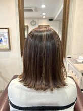 【丹下由加理の得意技術１】白髪ぼかしハイライト・白毛対策等のエイジングケア全般