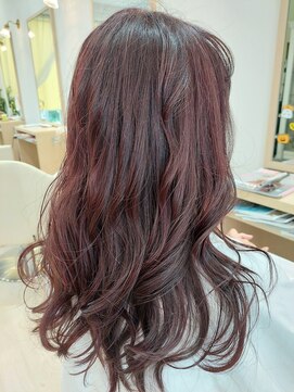 ヘアーズ 本店(HAIRZ) 《HAIRZ 》藤井☆ボルドールビーカラーロング
