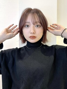 ロンドアベニール 北千住(Lond avenir) 切りっぱなしボブ 小顔レイヤーカット 顔周り 髪質改善 前髪