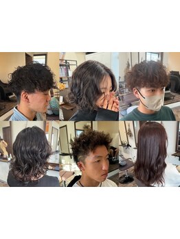 毎日のスタイリングが楽になるパーマで、トレンドを抑えたヘアスタイルに♪メンズパーマもお任せください☆