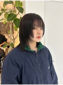 レイヤーカットウルフワンホンヘア韓国ヘア艶カラー
