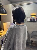 インナーカラーネイビー/ウルフカット