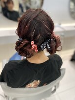 【新宿駅/新宿三丁目/ヘアセット/ツインお団子】
