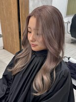 プライズ 表参道原宿店(prize)&nbsp;ベージュカラーブリーチダブルカラーミルクティーカラー