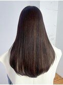 ロンググレージュ美髪オリーブベージュ顔周りレイヤー_ba554872