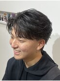 MEN’S HAIR/波巻ツイストスパイラル/フェザーパーマ/大宮