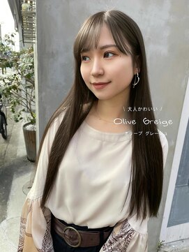 カノエ(canoe) オリーブグレージュ顔周りレイヤー20代～50代【西新大濠荒戸】