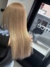 髪質改善トリートメント＋ケア1ブリーチ＋カラー