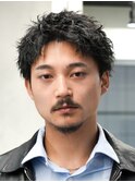 原宿短髪スパイキーショートツイストスパイラルパーマ刈り上げ
