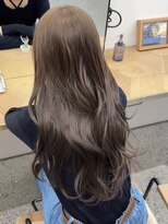 ミリ(mm)&nbsp;10代20代30代透明感可愛いブリーチなしグレージュ髪質改善仙台