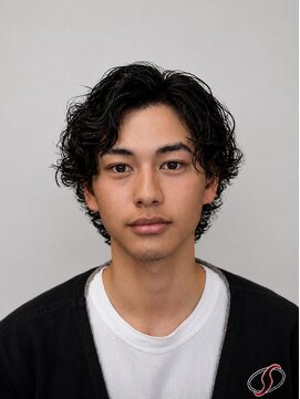 スター(STAR) 波巻きパーマ×無造作マッシュ|メンズパーマ