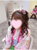 編み上げリンゴヘア