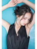 大人可愛い20代30代40代お呼ばれヘアセット☆ ニュアンスカラー