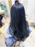 ◇髪質改善カラーで圧倒的ブルー！のブルージュロング◇目黒