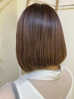 ラック 海老名店(LUCK) 伸ばしかけボブ×ピンクベージュ